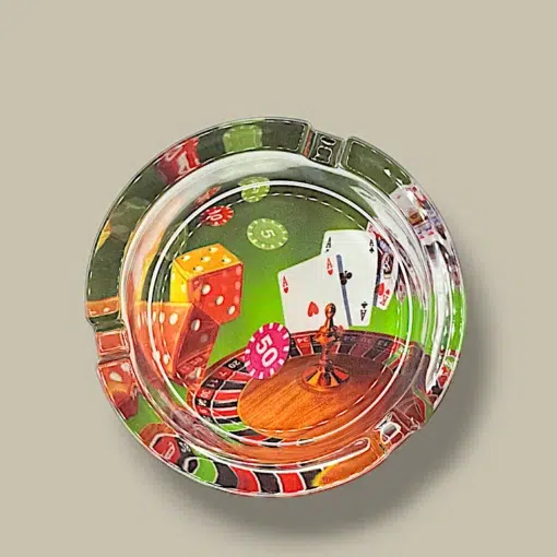 Cigarette Ashtray Poker Design ASH-CT14PK – Front View
