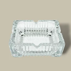 Cigarette Ashtray Square Glass ASH-CT17SQ – Top View