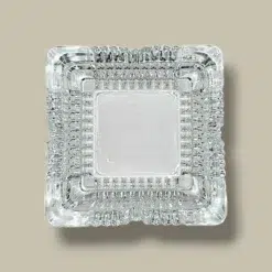 Cigarette Ashtray Square Glass ASH-CT17SQ – Front View