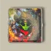 Cowboy Alien Cigarette Case CC-51 – Front View