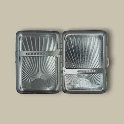 Metal Cigarette Case with Radiant Pattern CC-62