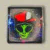 Smoking Alien Cigarette Case CC-53 – Front View
