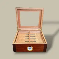 Glass Top Cigar Humidor Open Lid HM-116A-CH