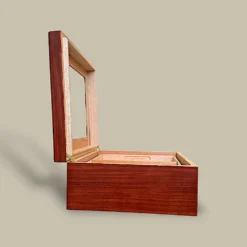Glass Top Cigar Humidor Side Angle HM-116A-CH