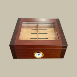 Glass Top Cigar Humidor Front View HM-116A-CH