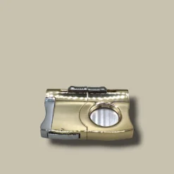 Guillotine Cigar Cutter Gold Luxury DB-07G – Front View