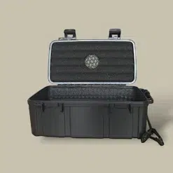Travel Humidor – 10 Cigars – Black CTB-99B-BK – Open Interior
