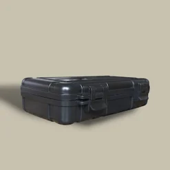 Travel Humidor – 5 Cigars – Black CTB-100-BK – Open View