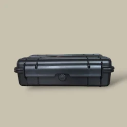 Waterproof Travel Humidor – 5 Cigars – Black CTB-99A-BK – Front View