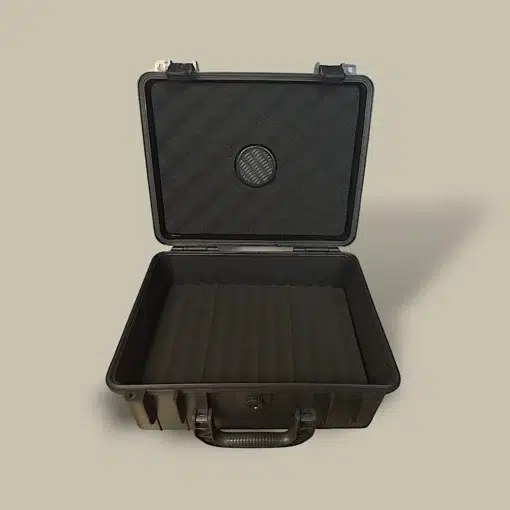 Travel Humidor Hard Case CTB-99-BK – Open Top View