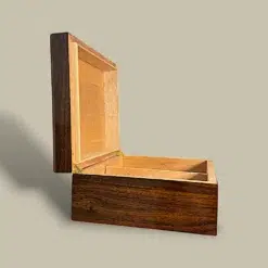 Walnut Wood Cigar Humidor HM-116M-W – Side Open View