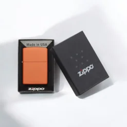 ZIPPO® Orange Matte Lighter with Box 231
