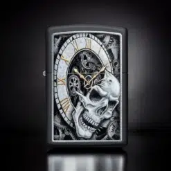 ZIPPO® Skull Clock Design Lighter 29854