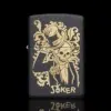 ZIPPO® Skeleton Joker Black Matte Lighter