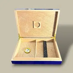 Blue Che Guevara Cigar Humidor HM-115W-BL – Open View