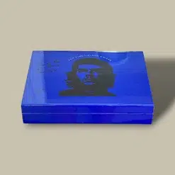 Blue Che Guevara Cigar Humidor HM-115W-BL – Top with Portrait