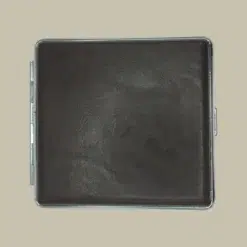 Brown Leather Cigarette Case CC-49 Front View
