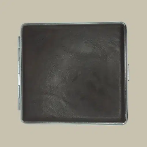 Brown Leather Cigarette Case CC-49 Front View