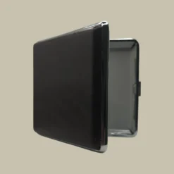 Brown Leather Cigarette Case CC-49 Open