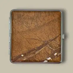 Brown Marble Cigarette Case CC-36 Front View