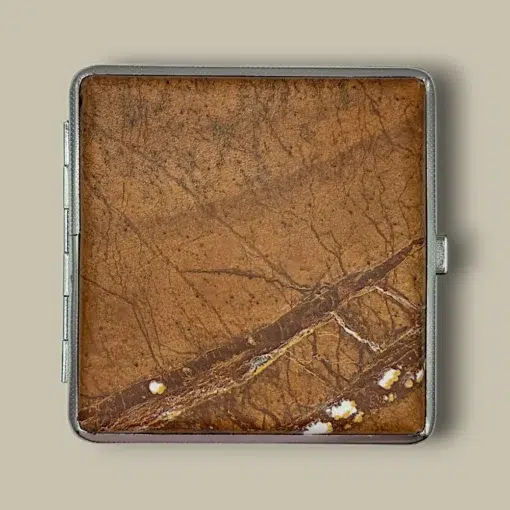 Brown Marble Cigarette Case CC-36 Front View