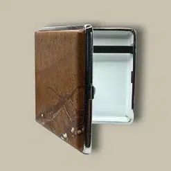 Brown Marble Cigarette Case CC-36 Open