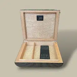 Carbon Fiber Cigar Humidor HM-105AE-CF – Open Interior