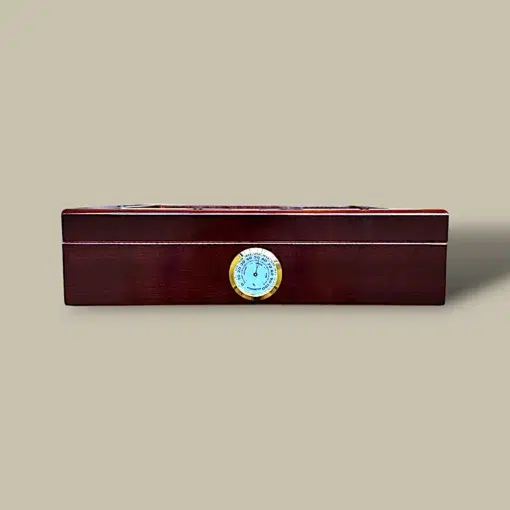 Cherry Glass Ship Humidor HM-111G-CH – Front View