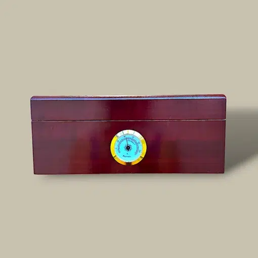 Cherry Wood Cigar Humidor HM-116M-C – Front View
