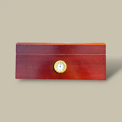 Cherry Wood Cigar Humidor HM-117M-CH – Front View