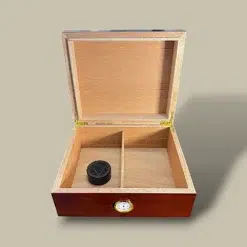 Cherry Wood Cigar Humidor HM-117M-CH – Open Interior