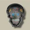 Black Painted Skull Cigar Ashtray ASH-CT01SF – Top View