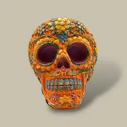 Colorful Skull Cigar Ashtray ASH-CT01AC – Front View