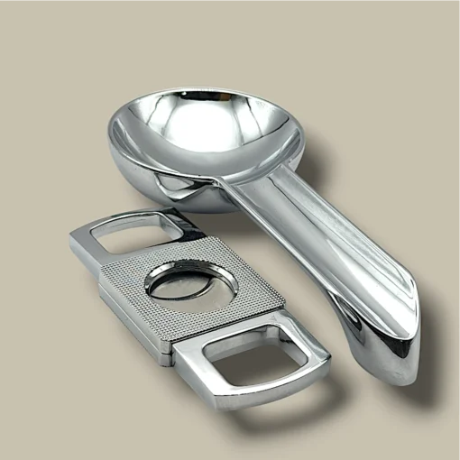 Cigar Ashtray & Cutter Set ASH-CG09GS – Complete Set