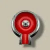 Red and Silver Cigar Ashtray ASH-CG04AA – Front View
