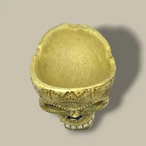 Cigar Ashtray Skull Design ASH-CT06AA – Side Angle