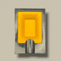 Yellow Rectangular Metal Cigar Ashtray ASH-CG04AC – Top View