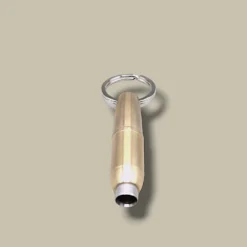 Bullet Cigar Cutter Keychain Brass Gold BC-80G – Open View