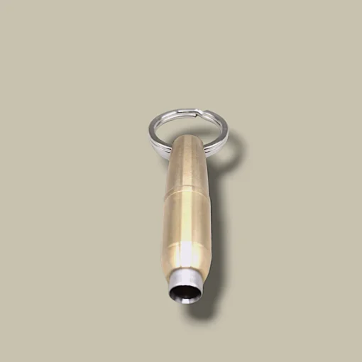 Bullet Cigar Cutter Keychain Brass Gold BC-80G – Open View