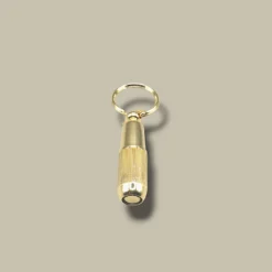 Bullet Cigar Cutter Keychain Gold BC-90G – Front View