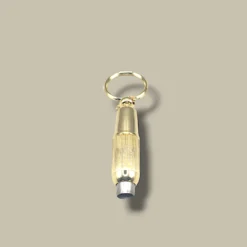Bullet Cigar Cutter Keychain Gold BC-90G – Open View
