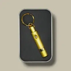 Bullet Cigar Cutter Keychain Gold – In Gift Box