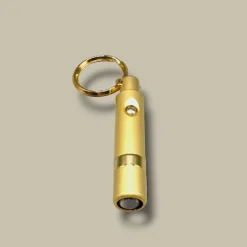 Bullet Cigar Cutter Keychain Gold – Front View
