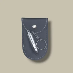 Bullet Cigar Cutter Keychain Silver BC-87S – with Case
