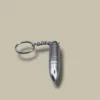 Bullet Cigar Cutter Keychain Silver BC-87S – Front View