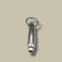 Bullet Cigar Cutter Keychain Titanium BC-80T – Front View