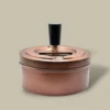 Copper Metal Push-Top Cigarette Ashtray ASH-CT09CA – Front View