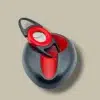 Egg-Shaped Cigarette Ashtray with Cutter ASH-AA01GD – Top View
