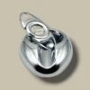 Metallic Egg Ashtray with Cutter ASH-AA01GS – Top View