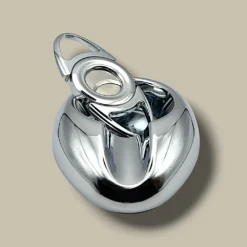 Metallic Egg Ashtray with Cutter ASH-AA01GS – Top View